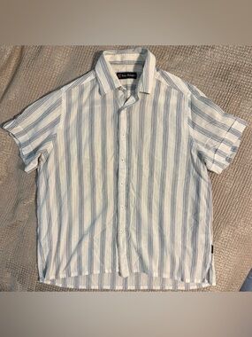 Tonino Lamborghini Striped Shirt Mens XL Italy Cotton Luxury 🏎️